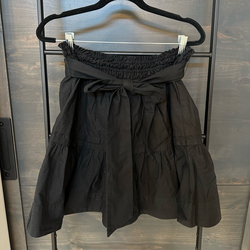 Anthropologie Gray Bubble Mini Skirt